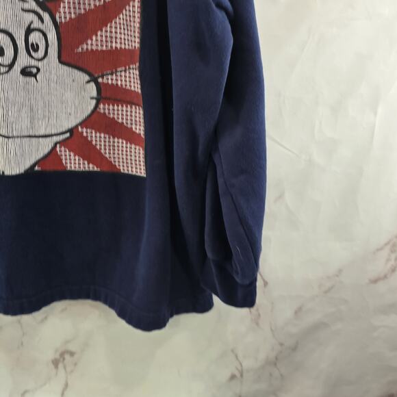 Vintage Sweatshirt Womens 3X Blue 90s Cat In The Hat Dr Suess Crewneck Pullover - Picture 3 of 11